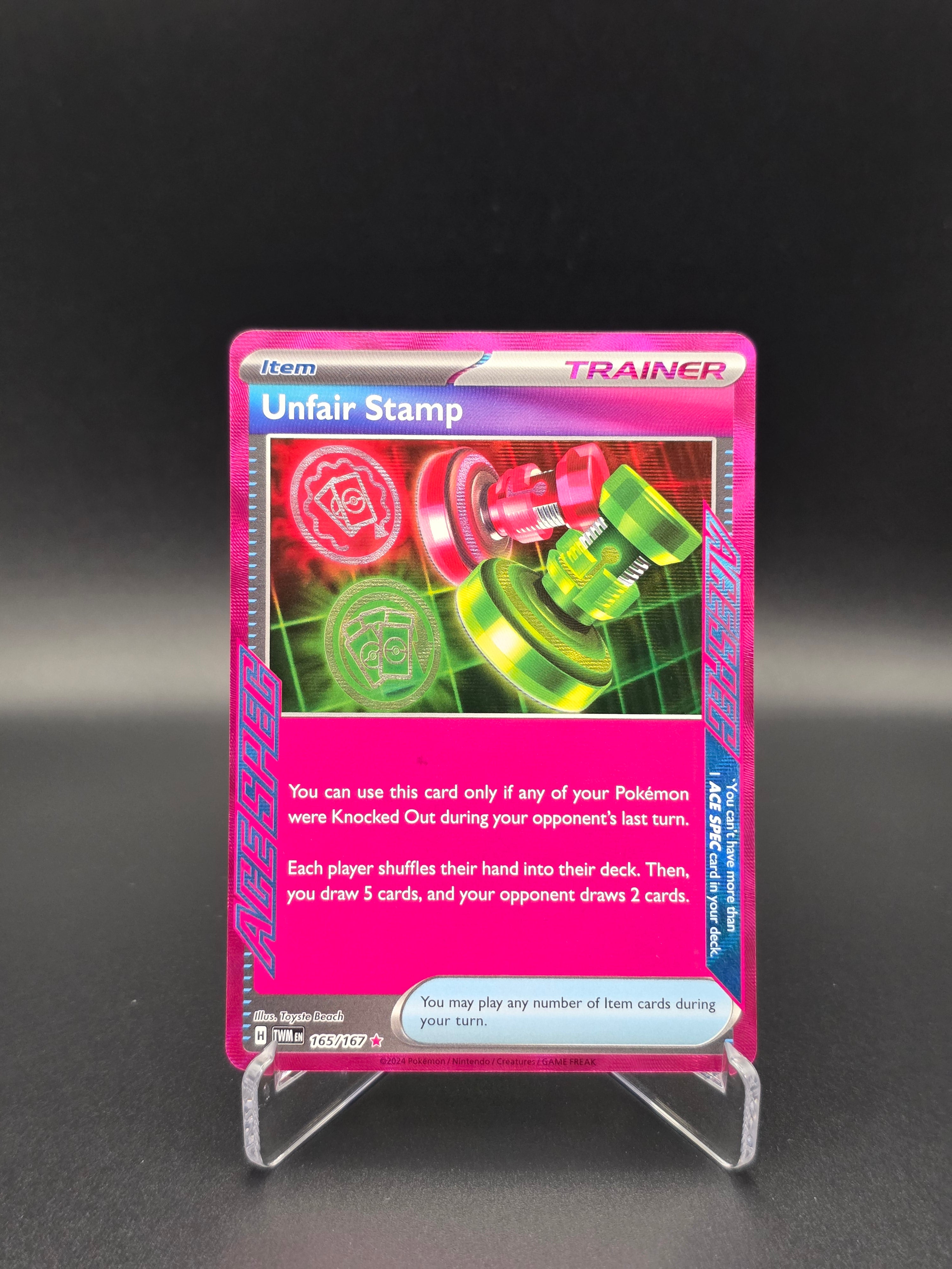 Unfair Stamp - TWM - 165/167 - Ace Spec - NM