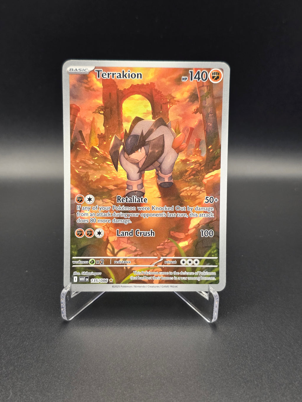 Terrakion - WHT - 135/086 - NM